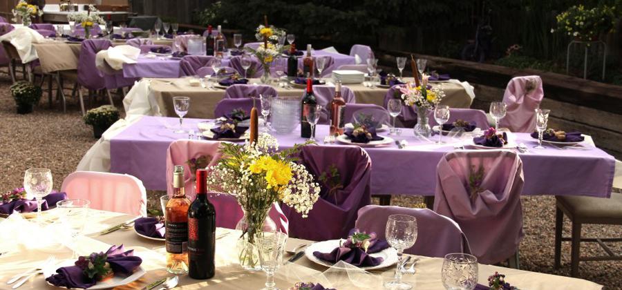 Wedding Table Setup at The Inn at Pennington Place in Walsenburg
